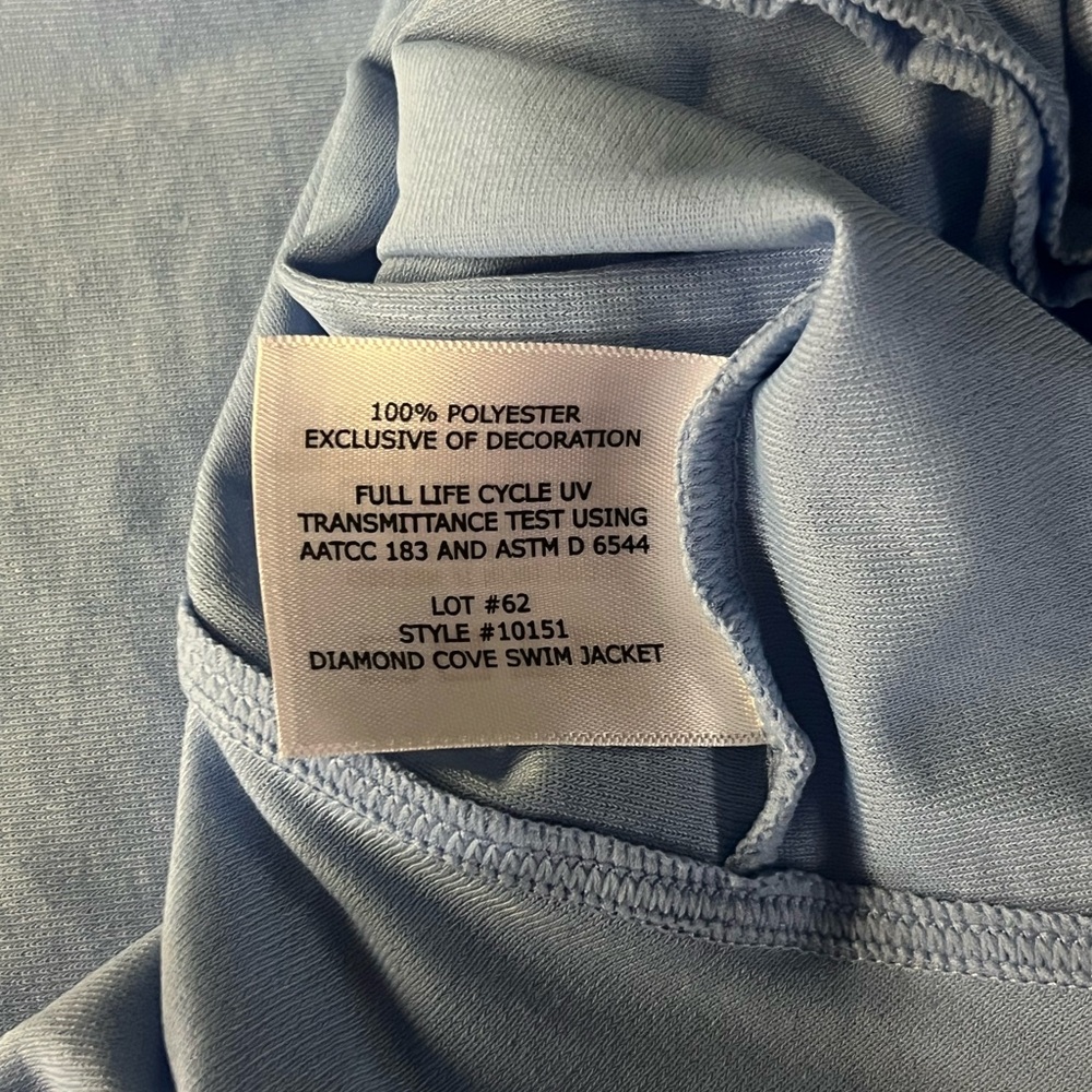 Coolibar Swim shirt/Athletic with UPF 50+ Protection Blue Size Small S - Picture 8 of 8